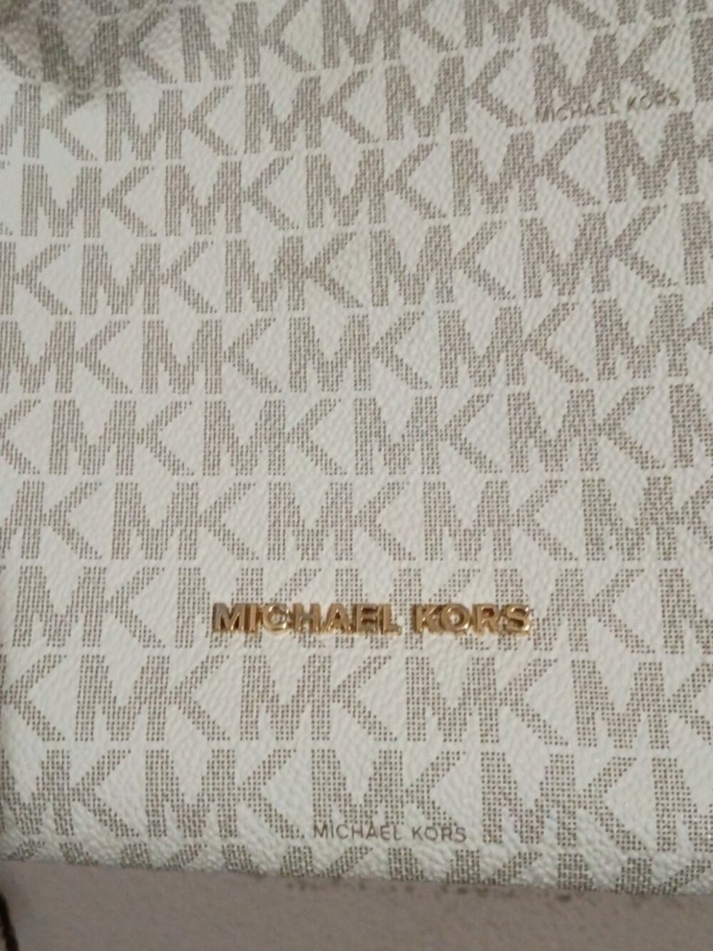 michael kors sienna large cream logo convertible shoulder bag - Picture 2 of 16